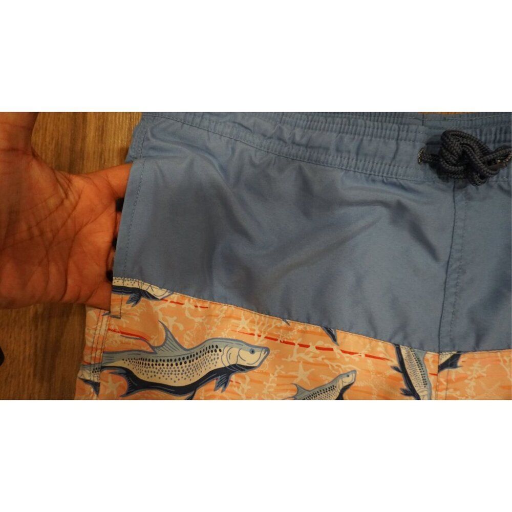 Vineyard Vines Boys Pieced Tropical Chappy Shorts Swim Trunks - XL (18) - Picture 5 of 12